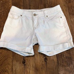 The Limited White Denim Shorts